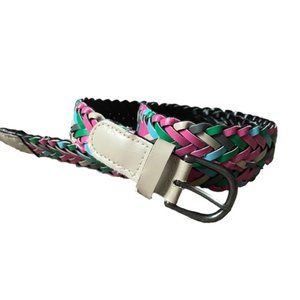 Gently Used Gap Girls Colorful Braided Leather Belt (size 10)